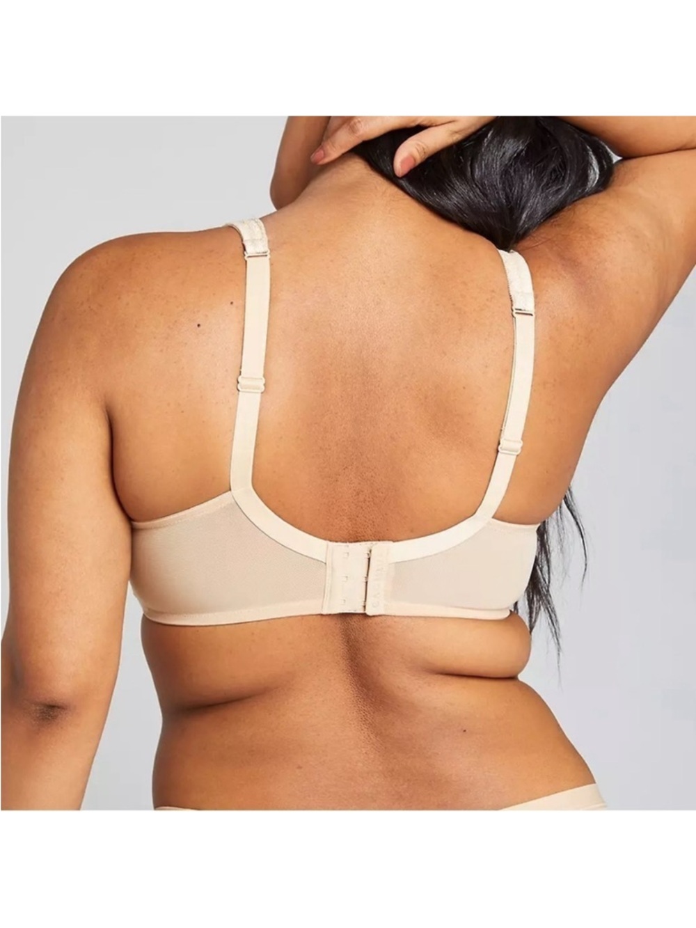 Cacique Modern Lace Covered Balconette  Beige Bra Size 38DDD - Picture 3 of 10